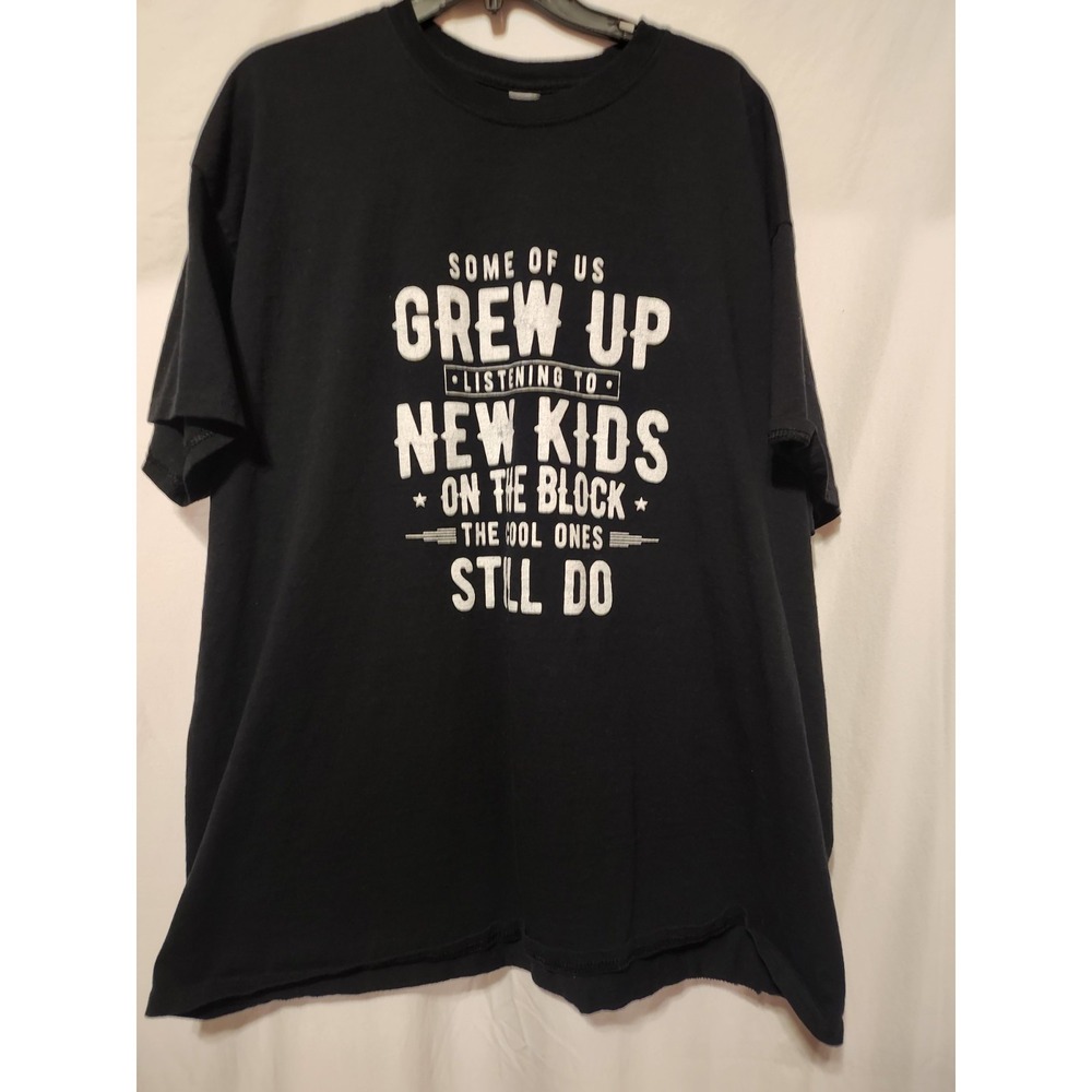 Some Of Us Grew Up Listening To The New Kids On The Block~T- Shirt~Sz. 2XL~Black